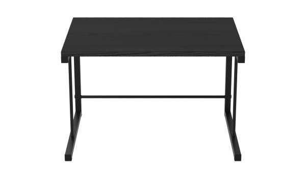 Підставка для мікрохвильової печі 400x550x350 Чорний метал ДСП Сосна