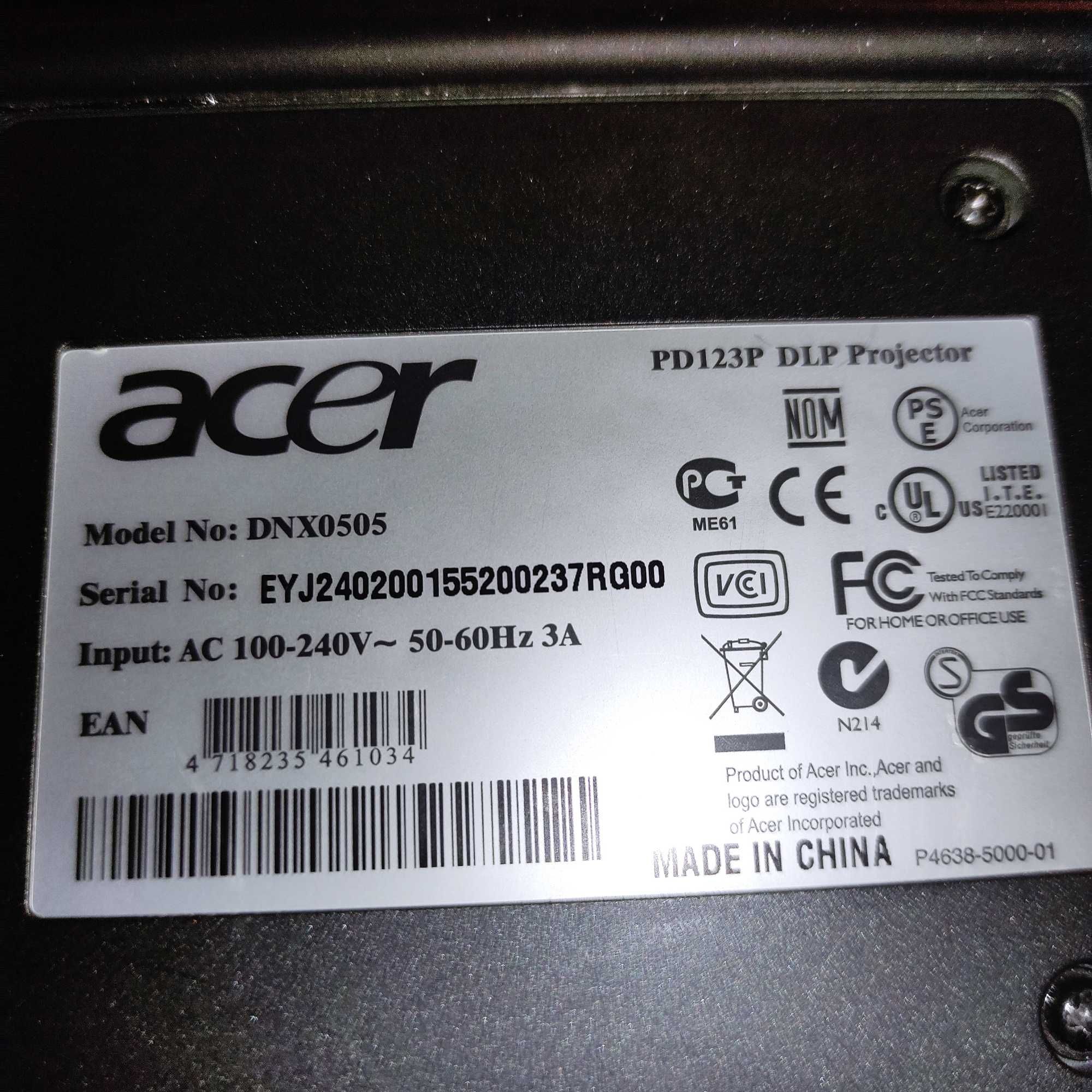 DLP Проектор Acer PD123P Projector