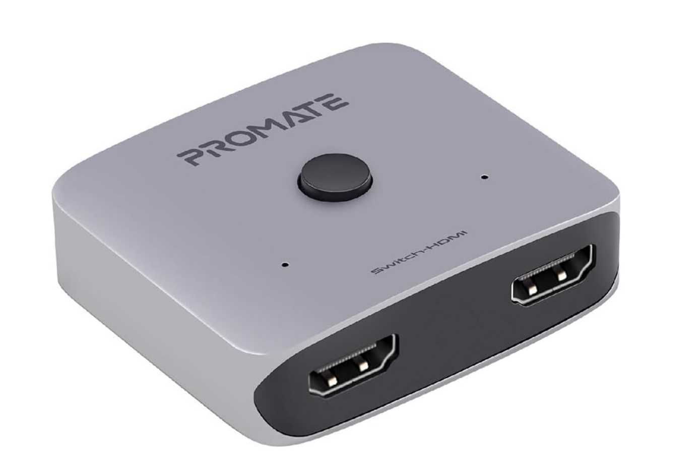 HDMI світч двонапрямлений Promate Switch-HDMI 4K 60 Hz Silver