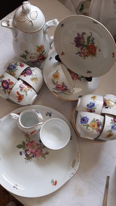 Serwis Furstenberg na 9 osób, stan idealny, 31 przedmiot