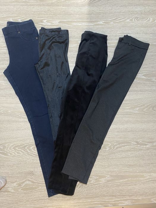 Zestaw spodni materialowe eleganckie welurowe legginsy 38 36 reserved