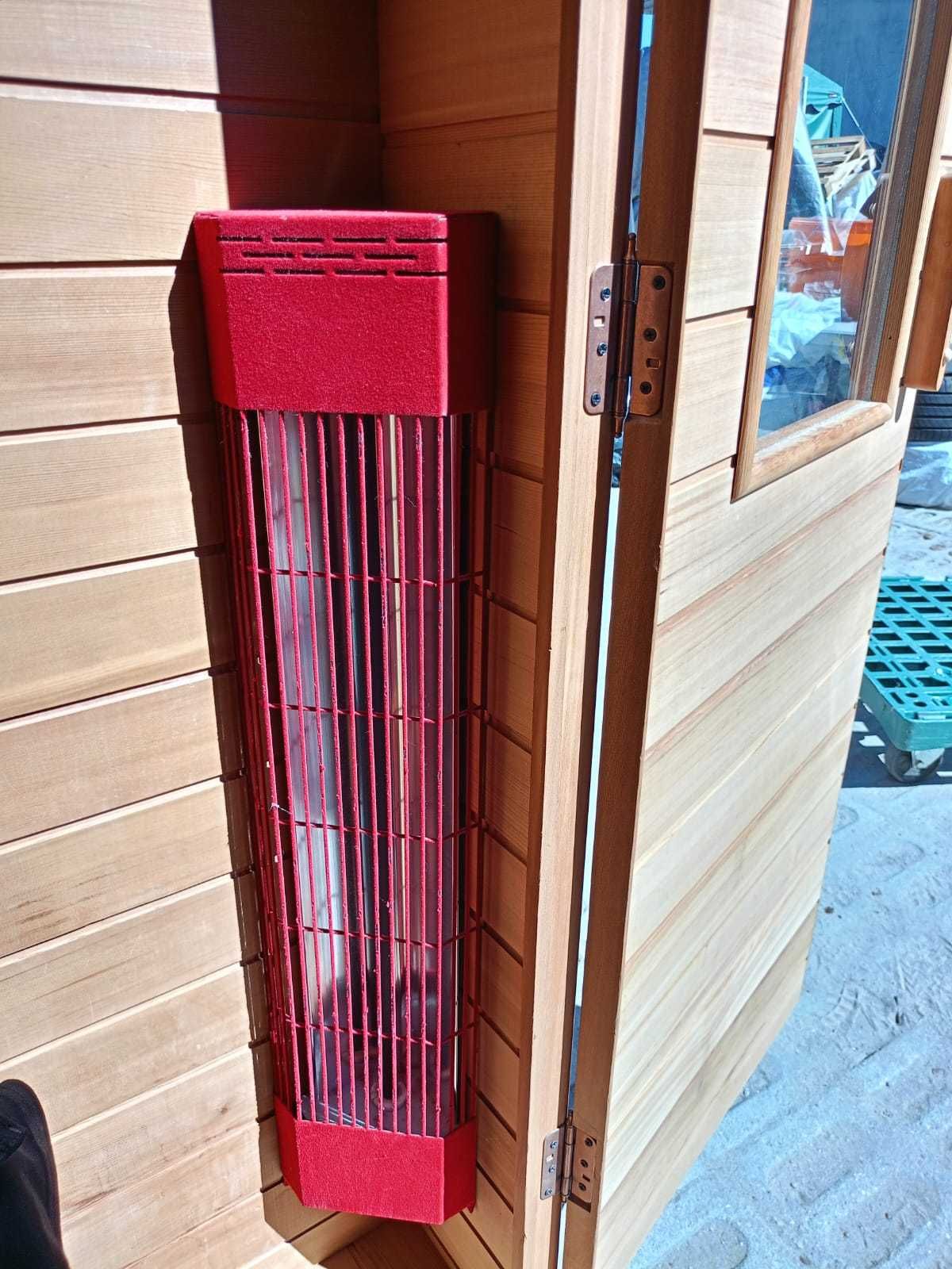 Sauna zewnetrzna 1 os FIŃSKA 2w1 infrared Vitaterm 230V 1350W piec 3KV