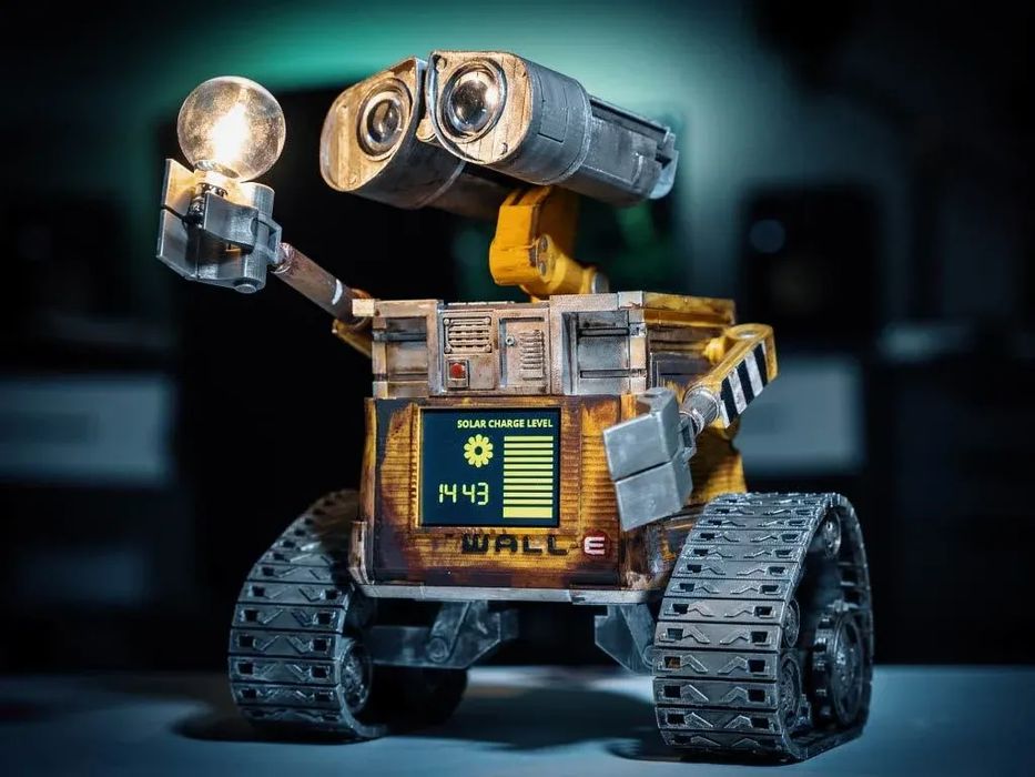 Lâmpada Despertador Estilo Wall-E