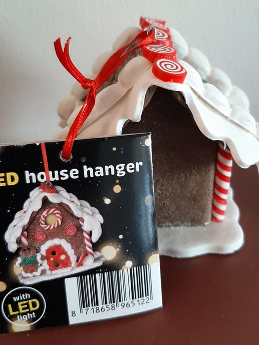 Casinha de gengibre chocolate com Led