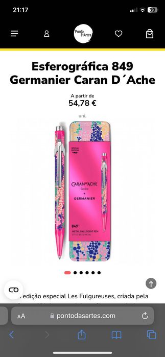 Caran D’ache 849 Caneta Rollerball Edição Especial