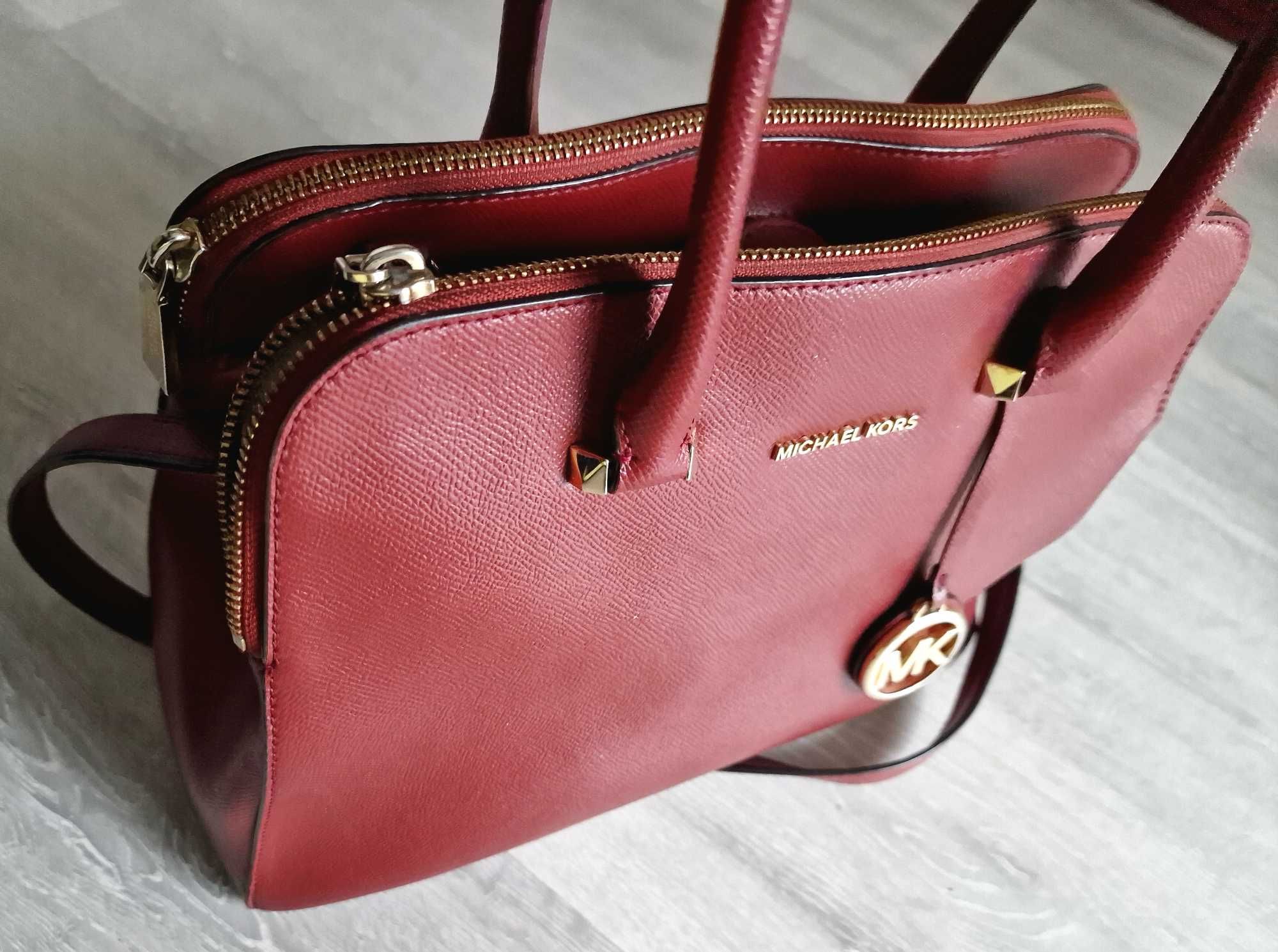 Michael Kors ORYGINAL Bordowa torebka damska