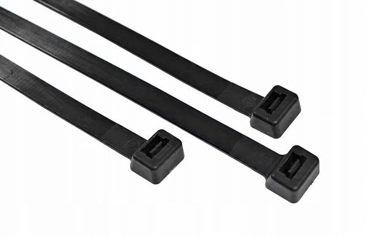 Opaski zaciskowe 1,9x100mm 100szt trytki UV czarne zaciski trytytki