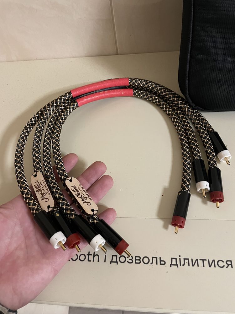 Топовые межблочные кабеля из литцендрата, позолоченные разъемы rca