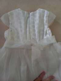 Sukienka chrzest biała 104 tiulowa nowa dziewczynka dziewczynki