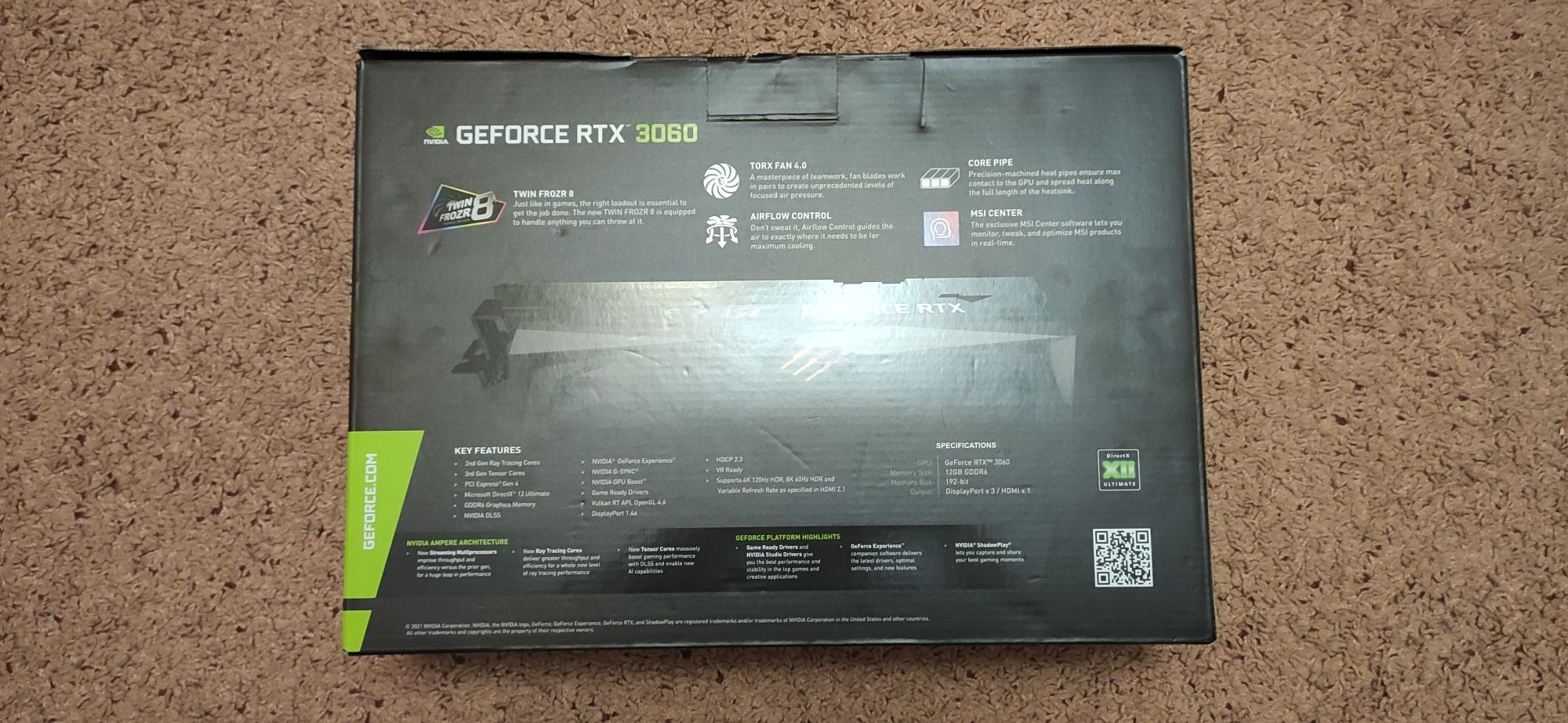 Відеокарта MSI GeForce RTX 3060 GAMING X 12G (RTX 3060 GAMING X 12G)