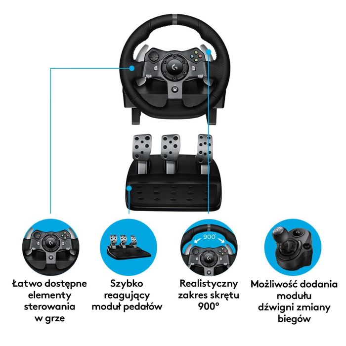 Kierownica LOGITECH G920 (PC/XBOX ONE)