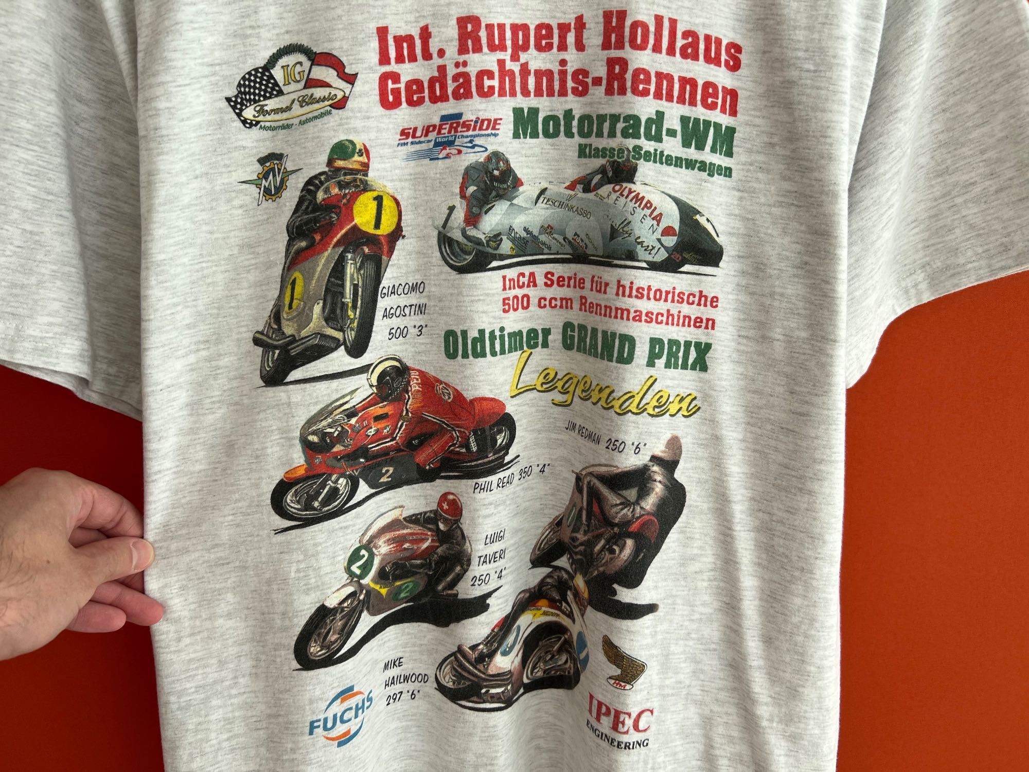 MotoGP Merch Rupert Hollaus оригинал мужская футболка мерч размер M