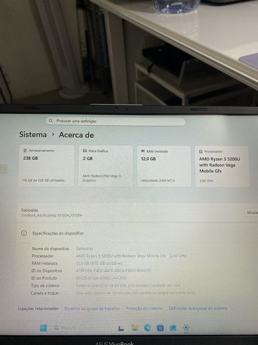 Portatil asus bom estado