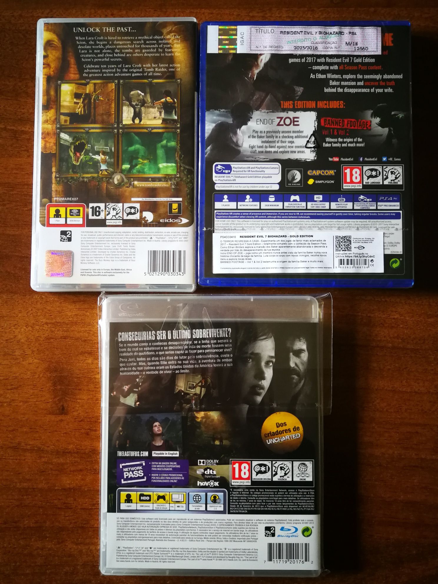 Jogos Sony PSP PS3 PS4
