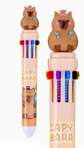 długopis automatyczny 10 kolorów w 1 Kapibara Kawaii