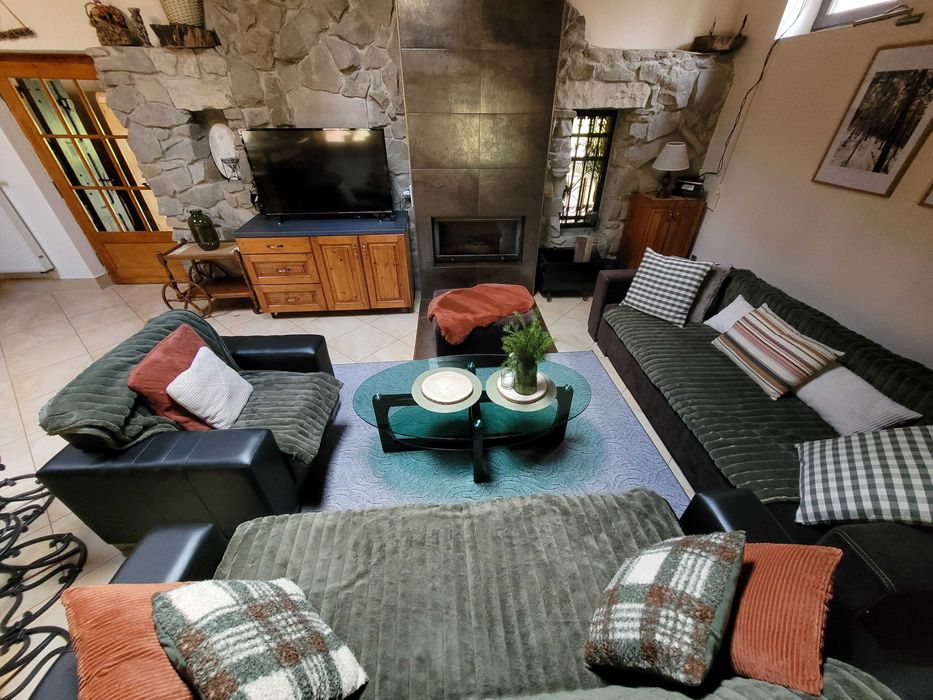 Klimatyczny Dom w lesie z Jaccuzi i Sauną.Imprezy okolicznościowe!