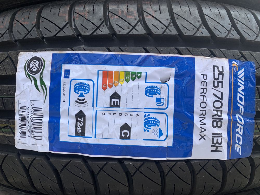 (4шт) нові 255/70R18 Windforce Performax (113H) M+S шини на SUV