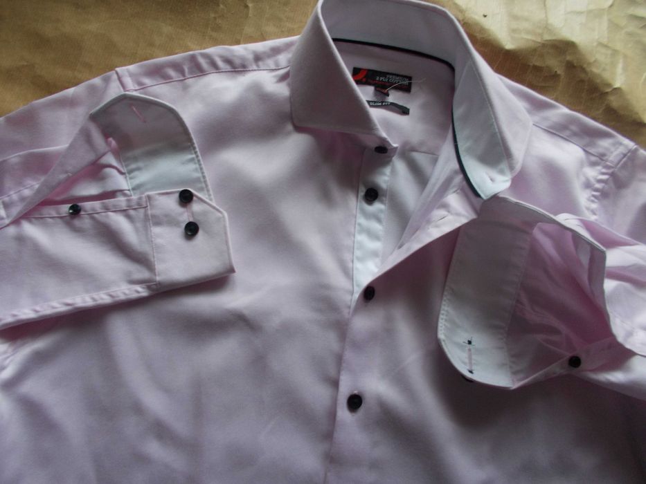 -M DRESSMANN 1967 Premium 2 FOLD Nowa Koszula Męska M 40,5 cm UK