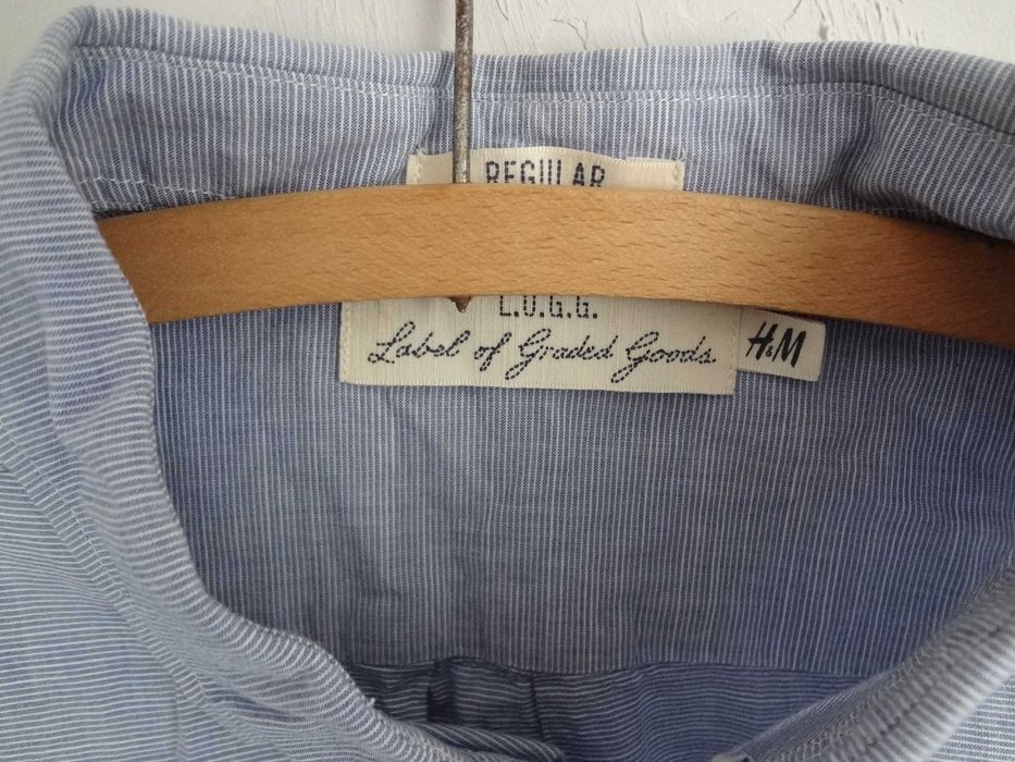 Блакитна сорочка H&M M