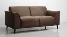 THG design NOWA SOFA 2- osobowa kanapa brązowa tkanina salon poczekal