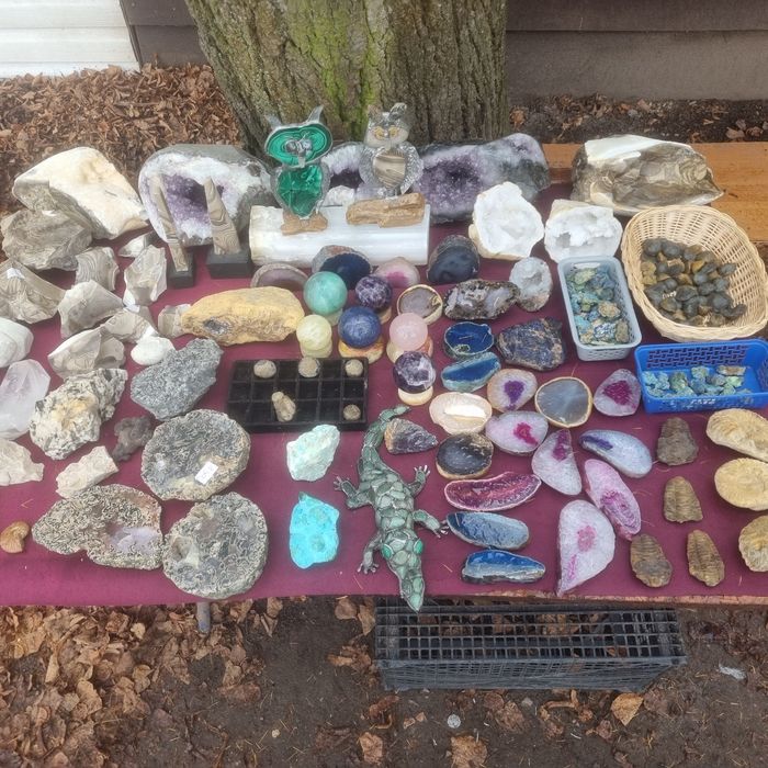 Minerały Skamieniałości Mix