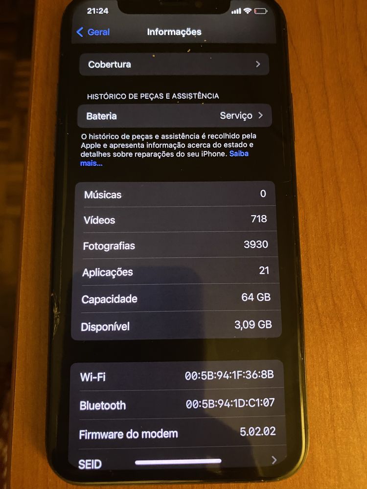 Vendo IphoneXS Preto
