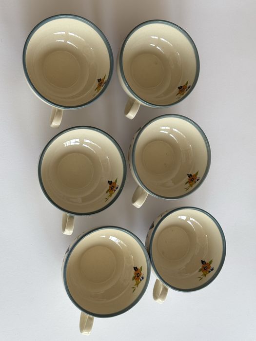 Chodzież Saba serwis herbaciany 6-osobowy Porcelana PRL