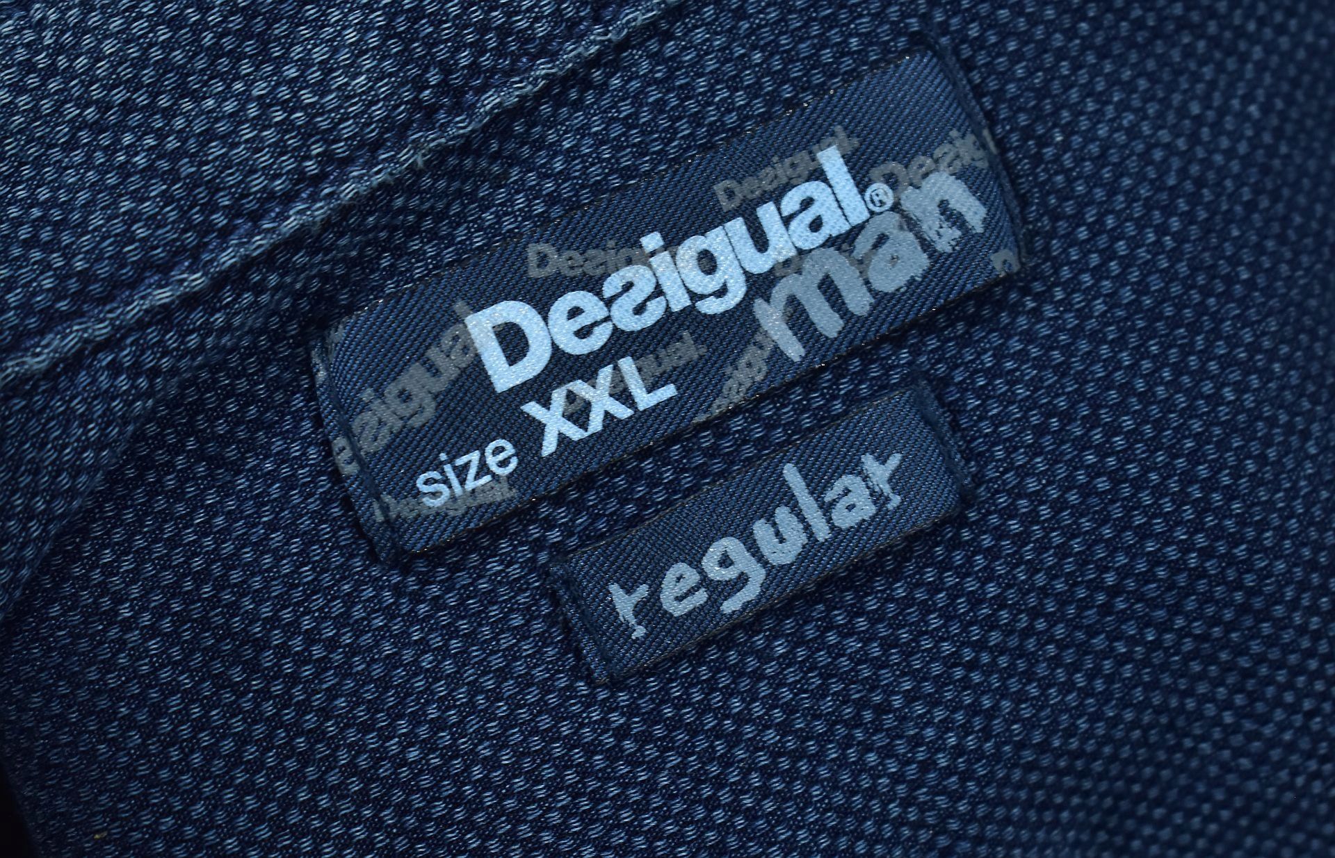 DESIGUAL Koszula Męska Krótki Rękaw Regular XXL