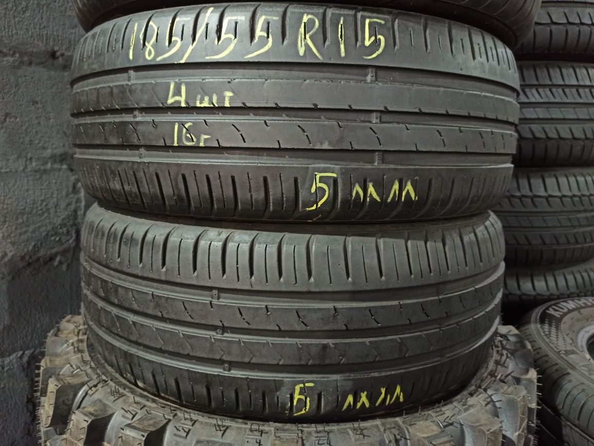 Летние шины 185/55 15 Kumho Ecsta HS51 7mm