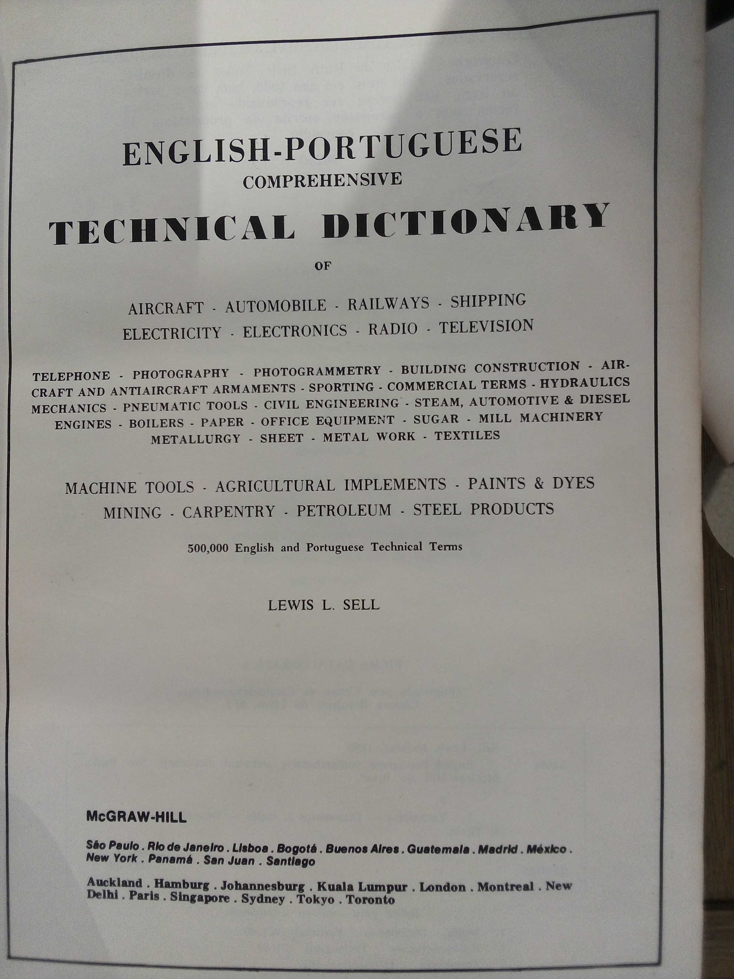 Dicionário técnico    Comprehensive Technical Dictionary