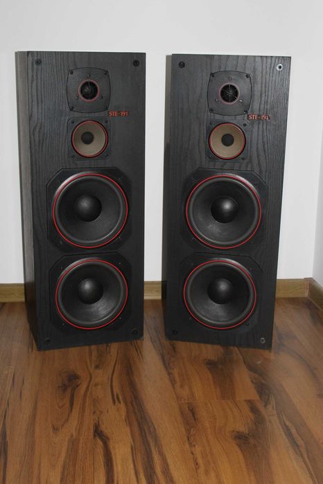 FISHER STE 191 Kolumny głośniki słupki 4 way speaker Wysyłka