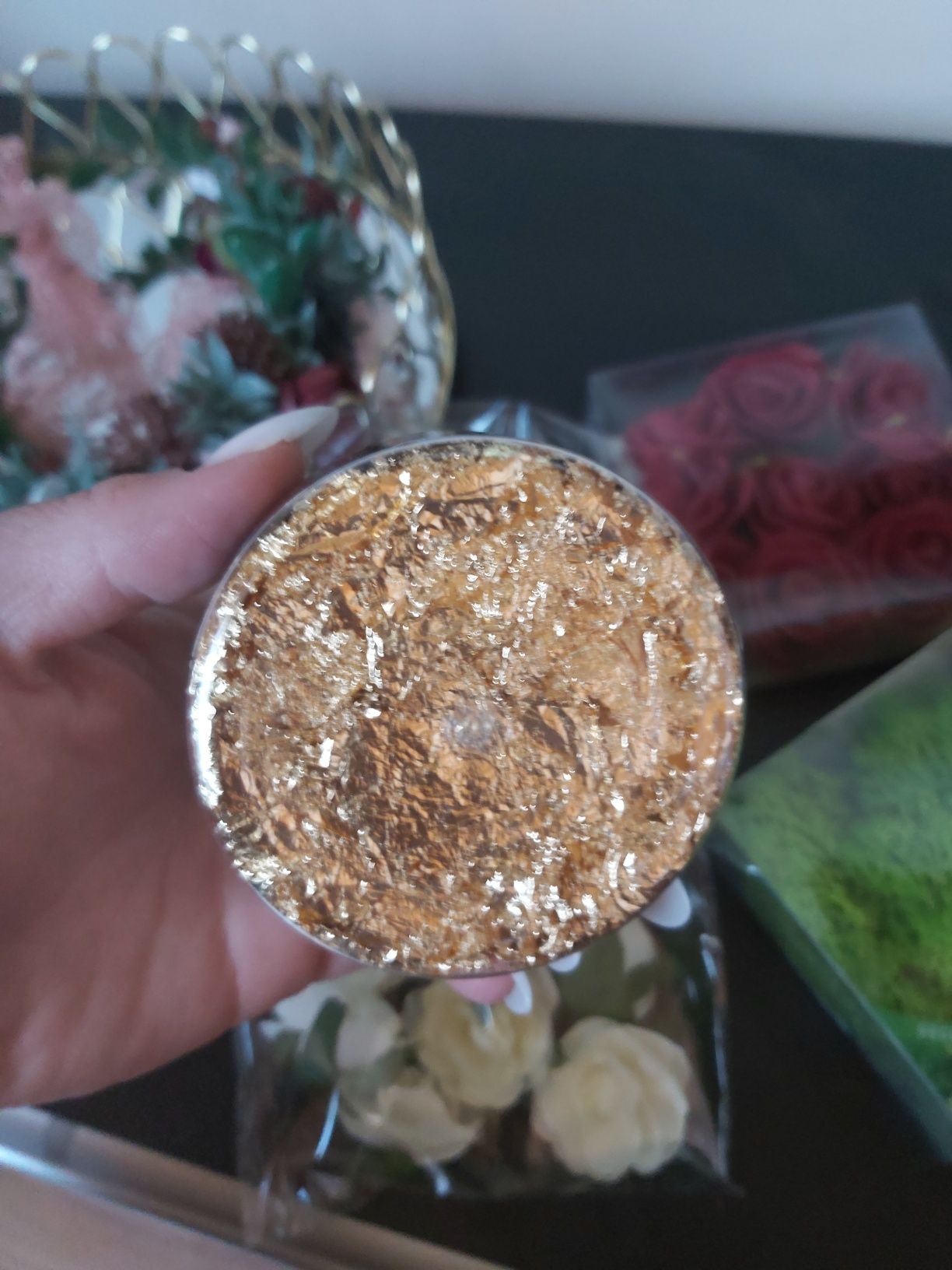 Ozdoby ślub do szkatułki obrączki złoto do winetek
