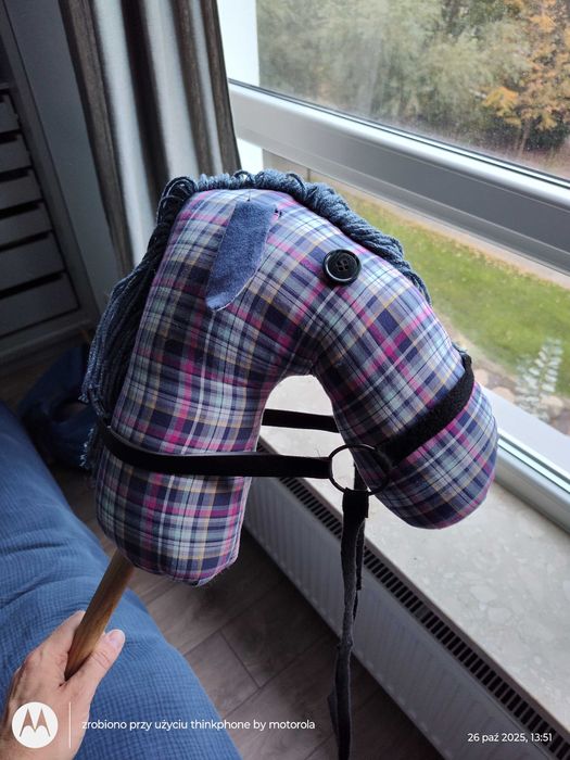 Konik na kiju ręcznie robiony. Hobby horse 100 cm