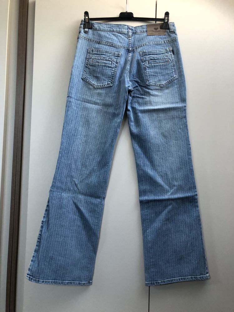 Nowe z metką spodnie cargo jeansy dzwony 2000s y2k vintage kieszenie
