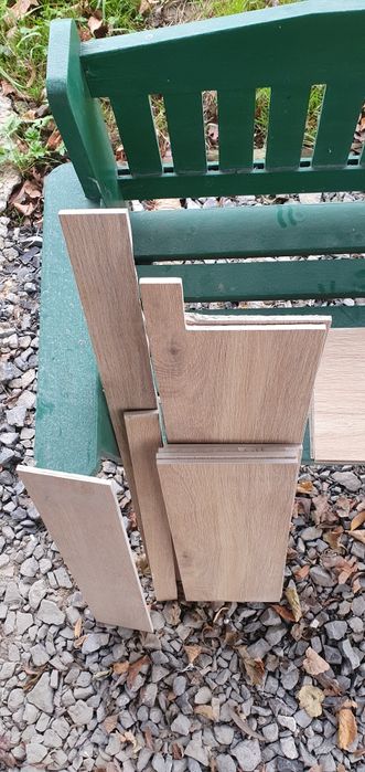 Ścinki kafli kafelki kawałki drewnopodobne cersanit