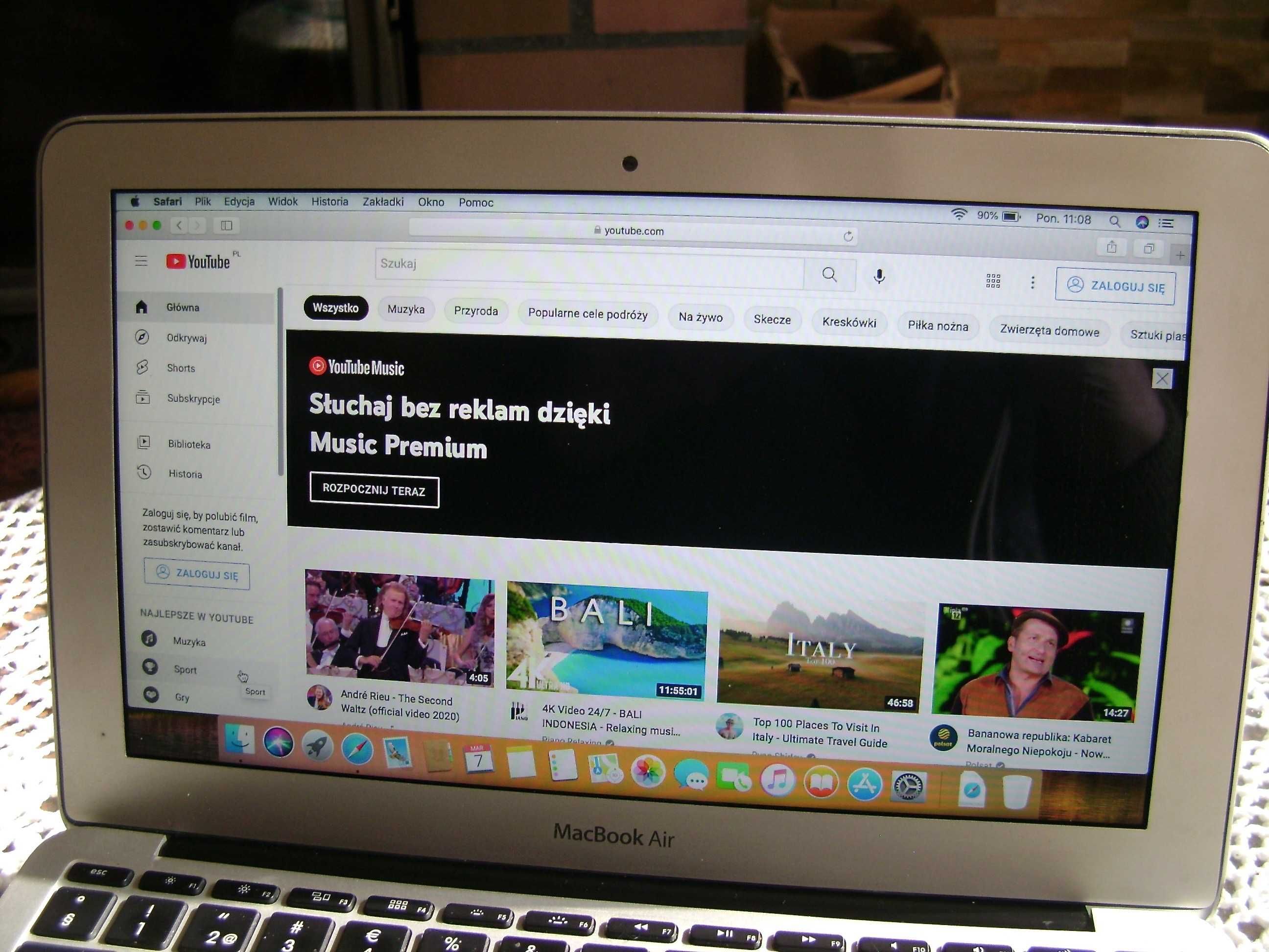 Laptop MacBook Air A1370 9,7"