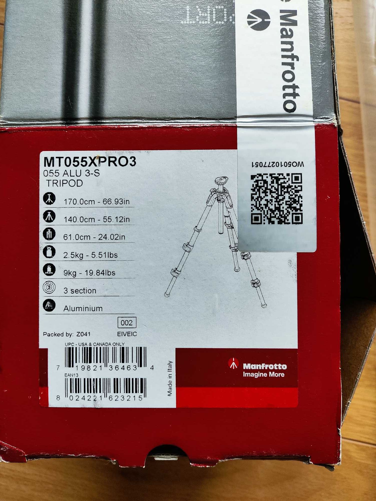 Tripé Manfrotto MT055XPRO3