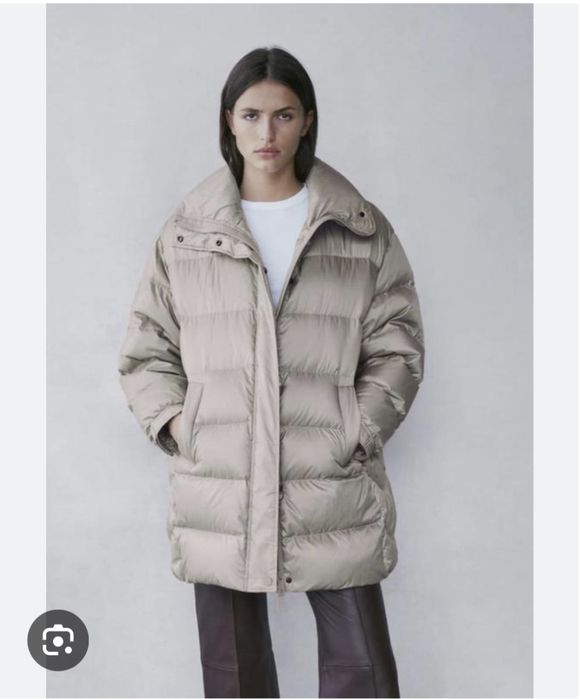 Продам пуховик куртку Massimo Dutti синього кольору