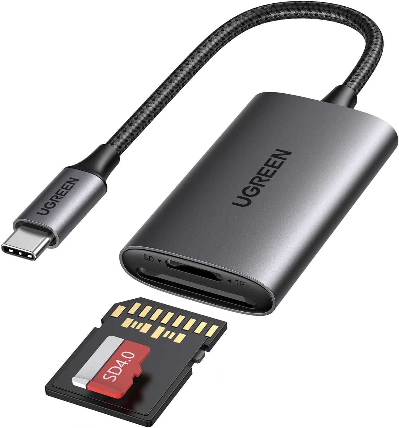 UGREEN 15251 USB C Czytnik kart SD 4.0, 2 in 1 Adapter Micro SD OTG