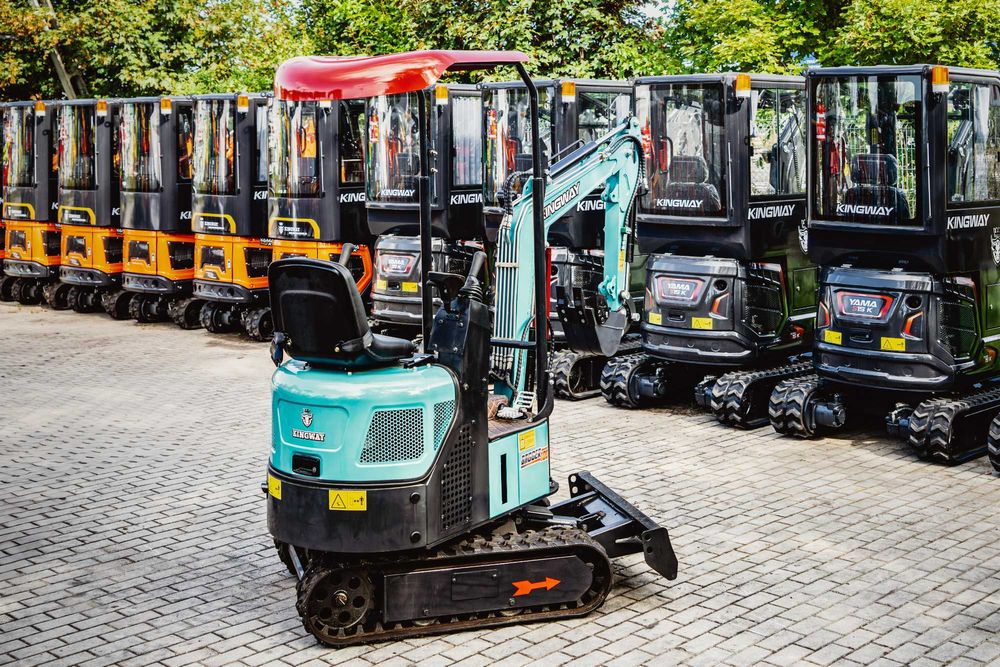 NOWA Minikoparka KINGWAY Bagger 1000J Ramię Skrętne