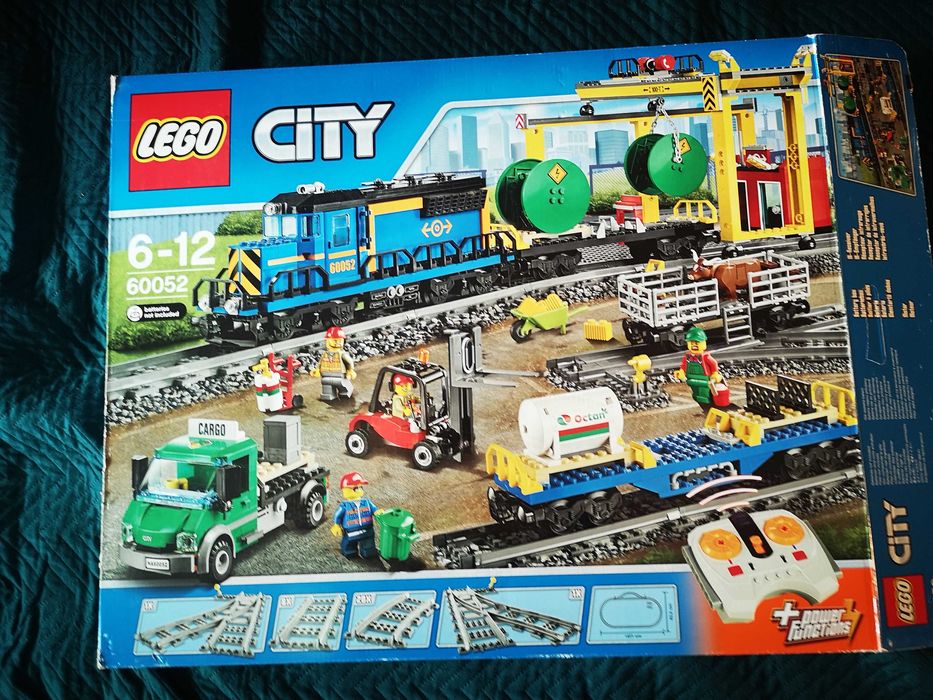 Kolejka Lego City pociąg towarowy stacja, tory