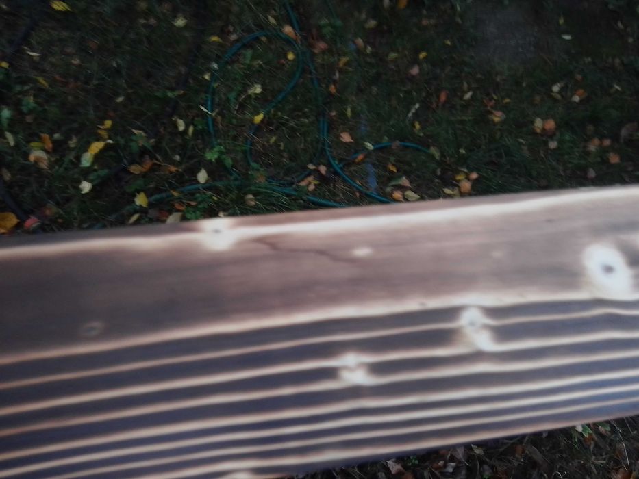 Lamela drewniana - ogrodowa, opalana