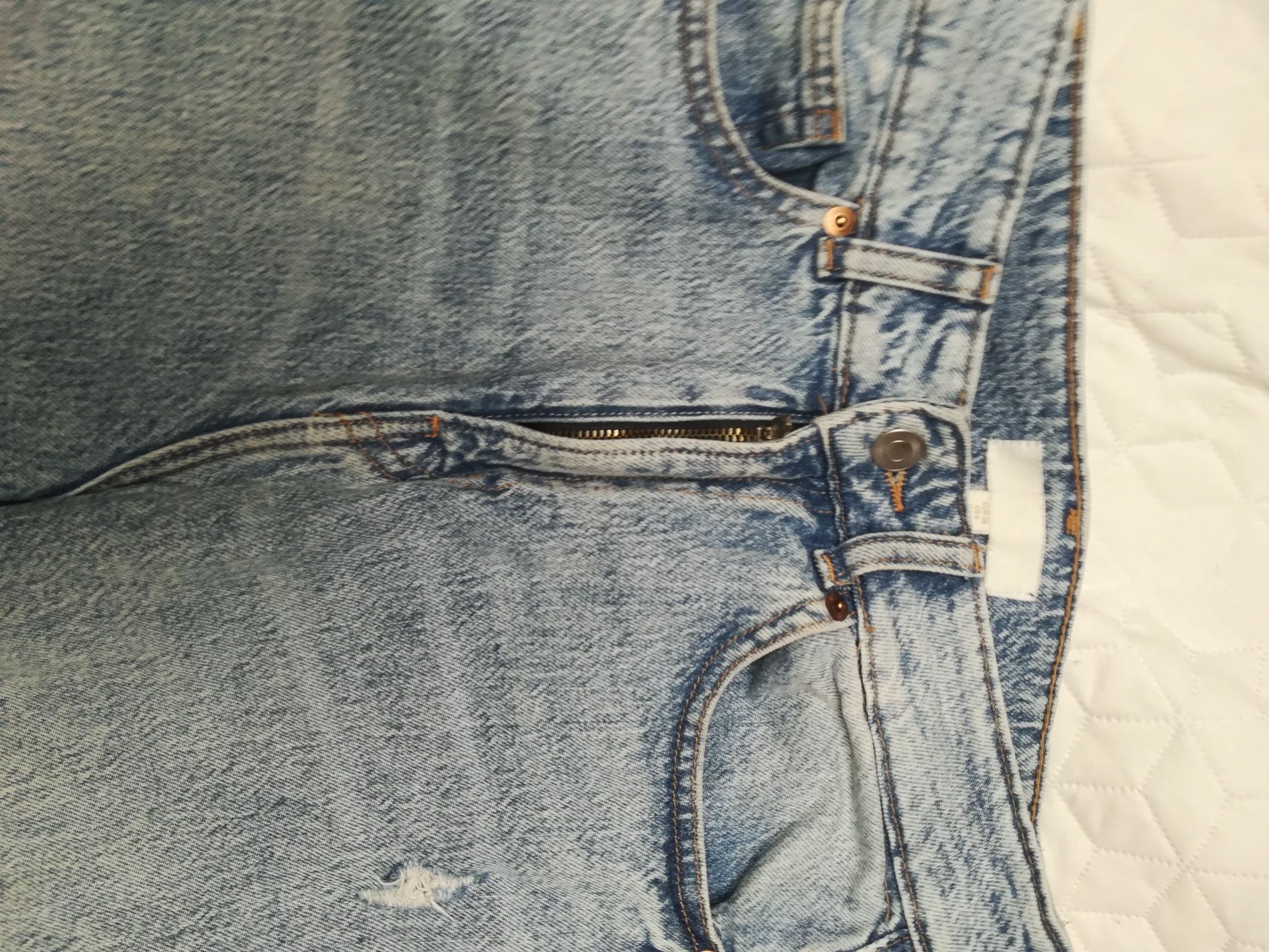 H&m spodnie jeansowe szerokie
