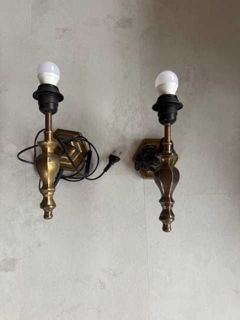 Zestaw 2 kinkietów kinkiet ścienny - AlmiDécor mosiądz