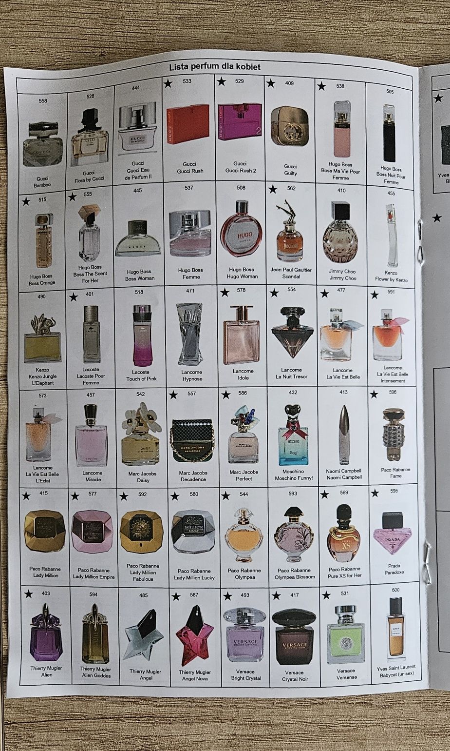 Perfumy Glantier Premium 50ml damskie męskie wszystkie zapachy