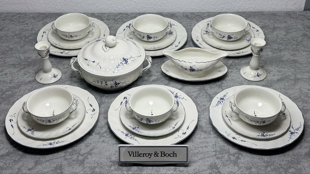 Фарфоровый столовый сервиз Villeroy Boch серия Luxembourg GDR Германия