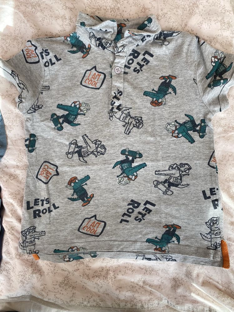 Duży zestaw 6 Top T-shirt koszulki bawełniane 110 4-5 latka Reserved