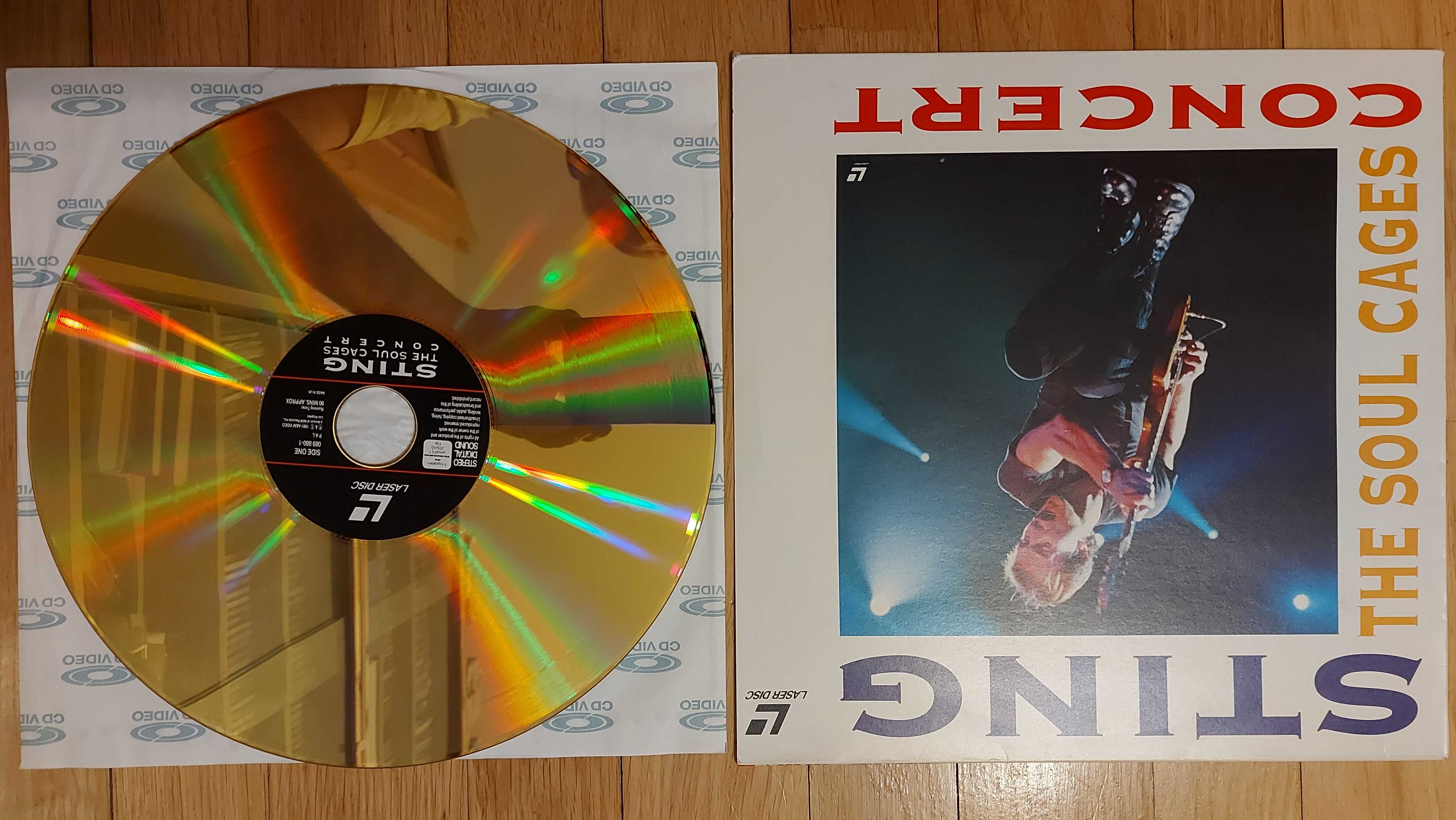 Laserdisc Sting ‎The Soul Cages Concert Ger 1991 (NM-/NM)