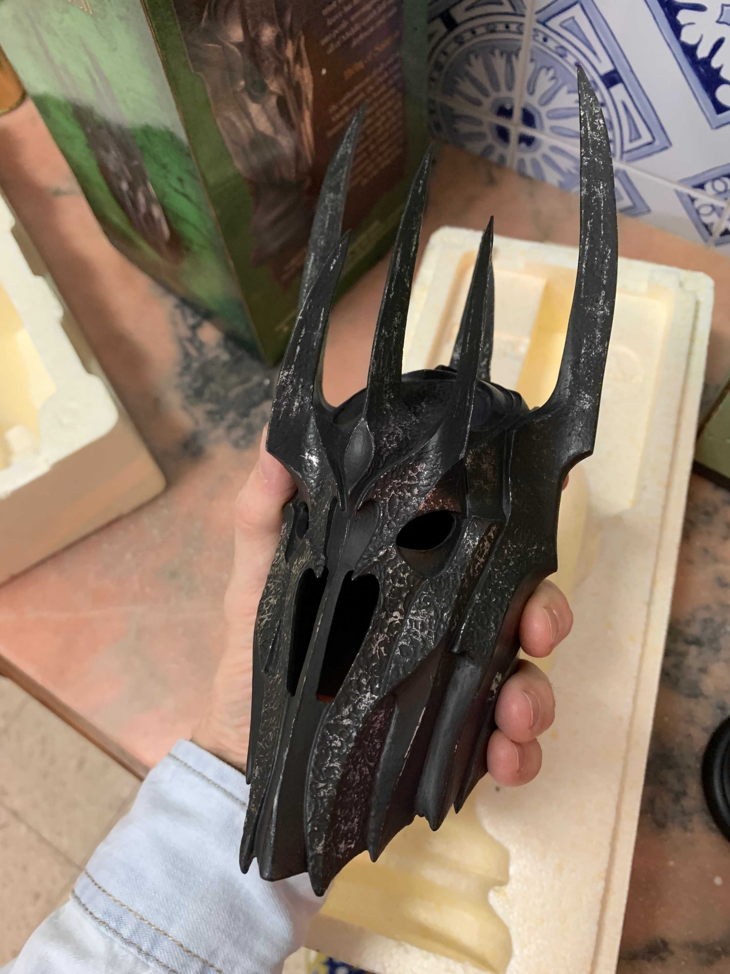 Senhor dos Anéis Lord of the Rings Helm of Sauron Sideshow Weta
