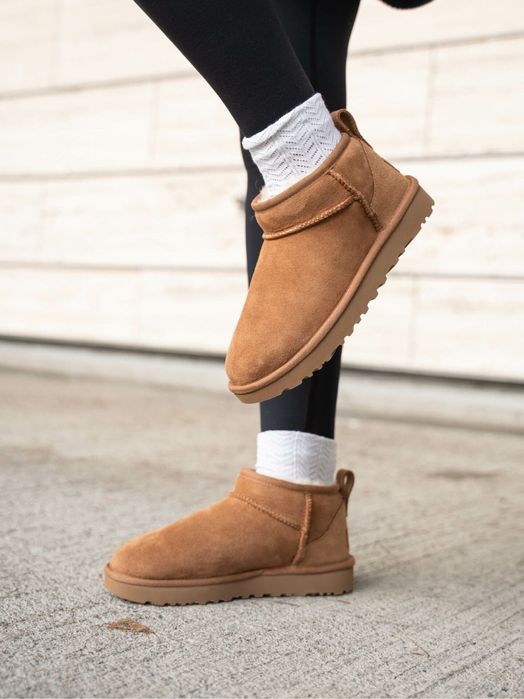 UGG classic ultra mini chestnut уггі рижі короткі